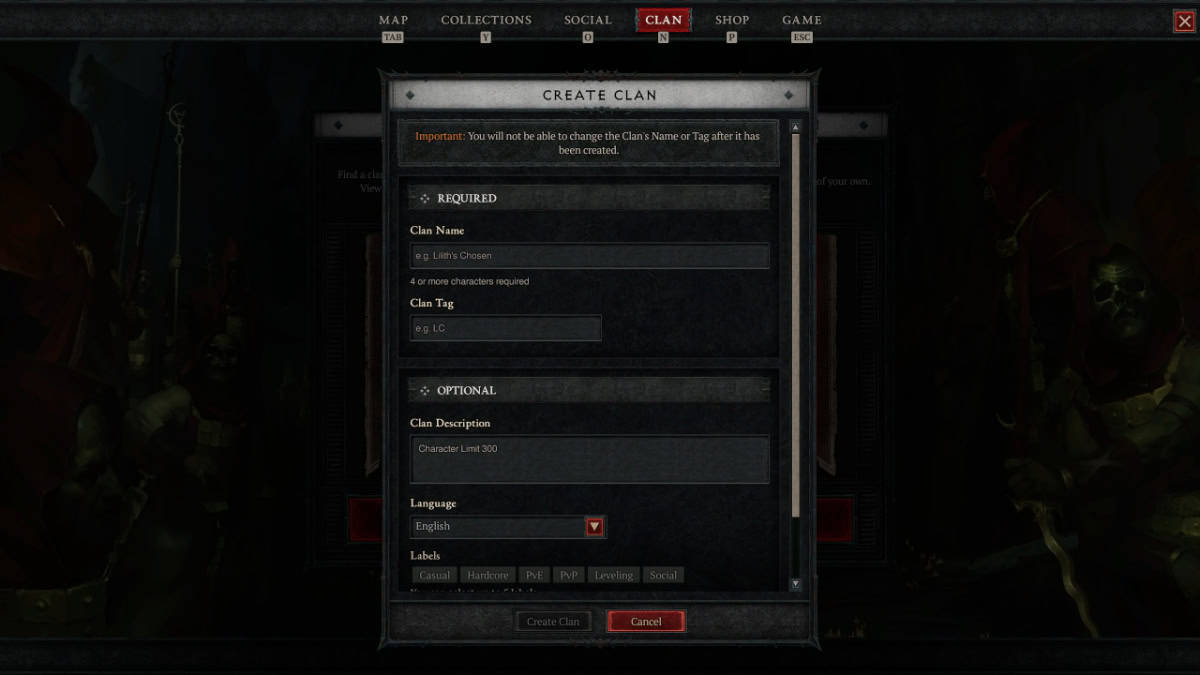 Diablo 4 join and create a clans guide