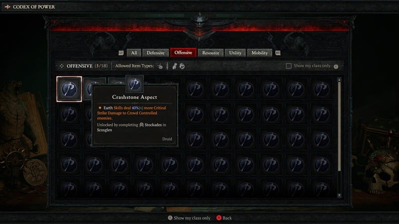 Diablo 4: Crashstone Aspect