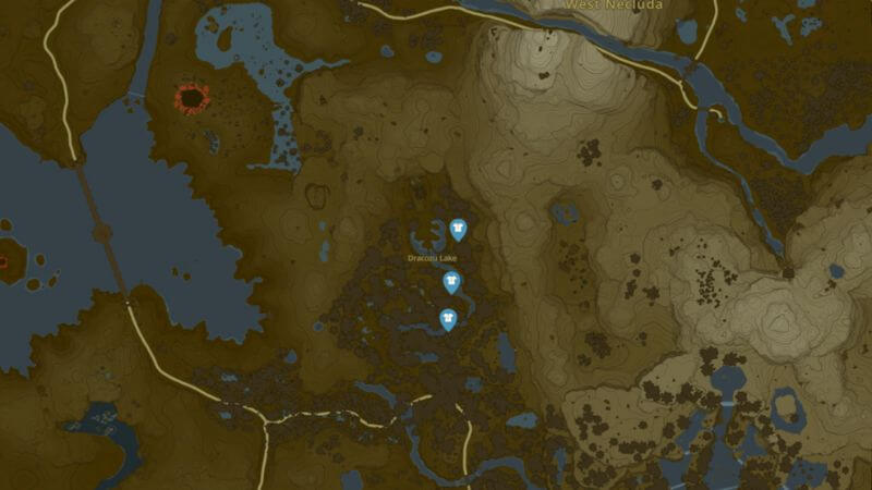 Dracozu Lake location in Zelda Tears of the Kingdom
