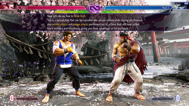 Drive Rush tutorial in Street Fighter 6