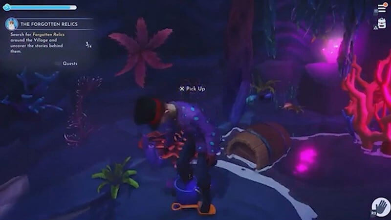 Beach Toys Relic in Disney life sim game