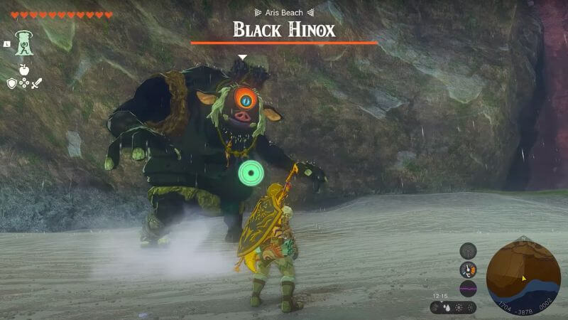 Black Hinox in Zelda TotK