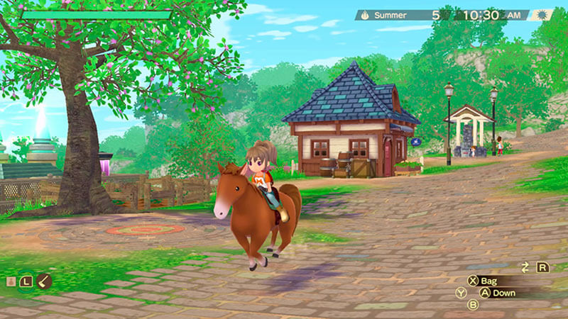 Riding a Horse in Story of Seasons A Wonderful Life