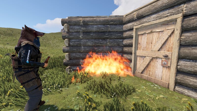 how many molotovs for wood wall rust