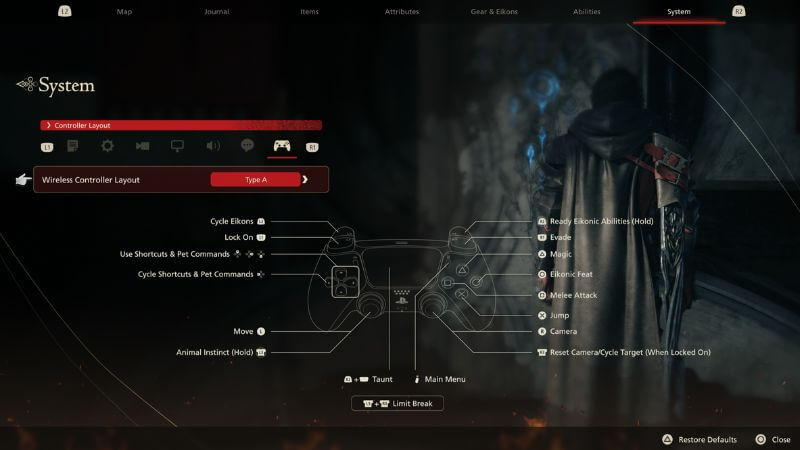 List of Controls in Final Fantasy 16