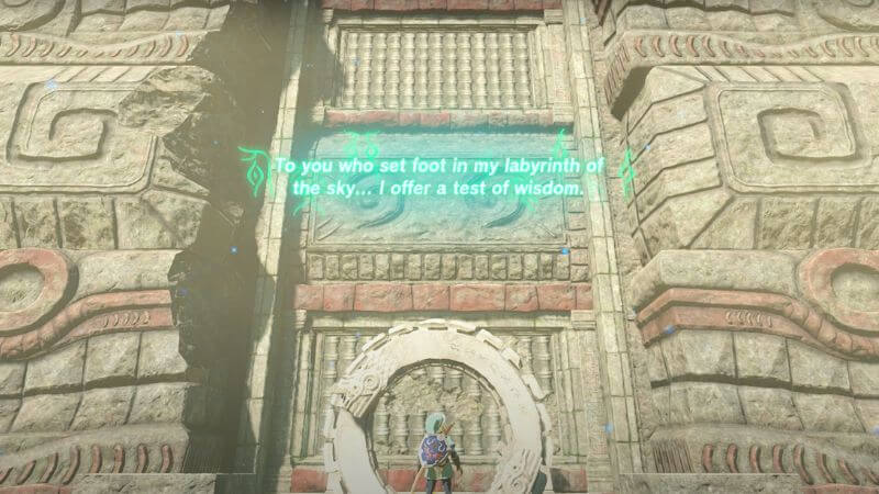 The Lomei Labyrinth Island Prophecy quest in Zelda Tears of the Kingdom