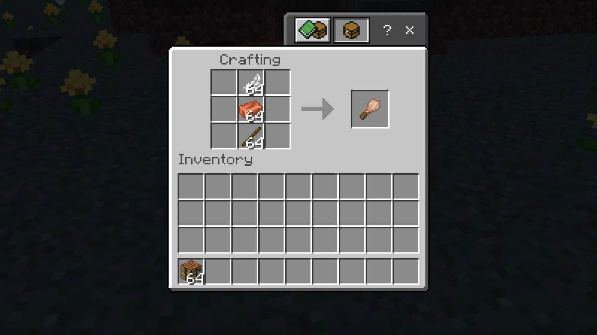 minecraft brush recipe