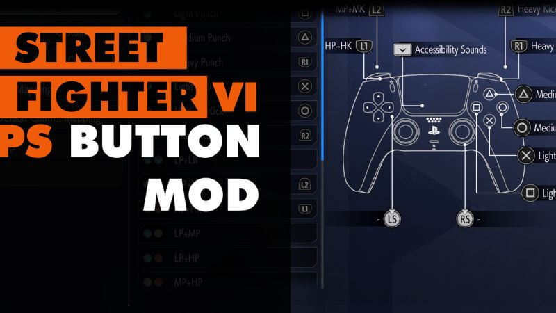 Street Fighter 6: Playstation Button Mod