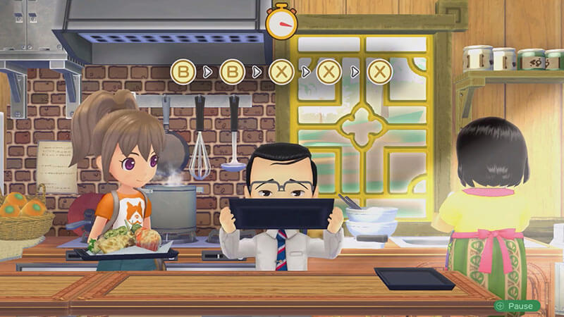 Cooking in Story of Seasons a Wonderful Life