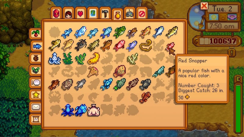 red snapper stardew valley
