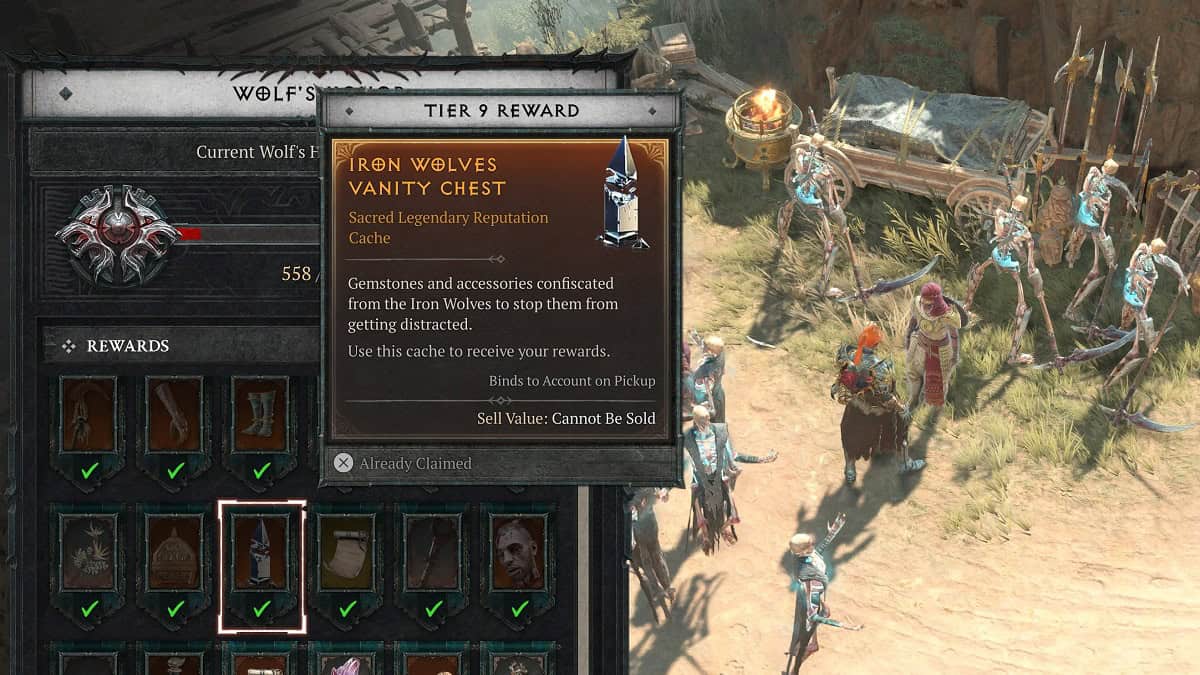 obtaining a scattered prism from iron wolves