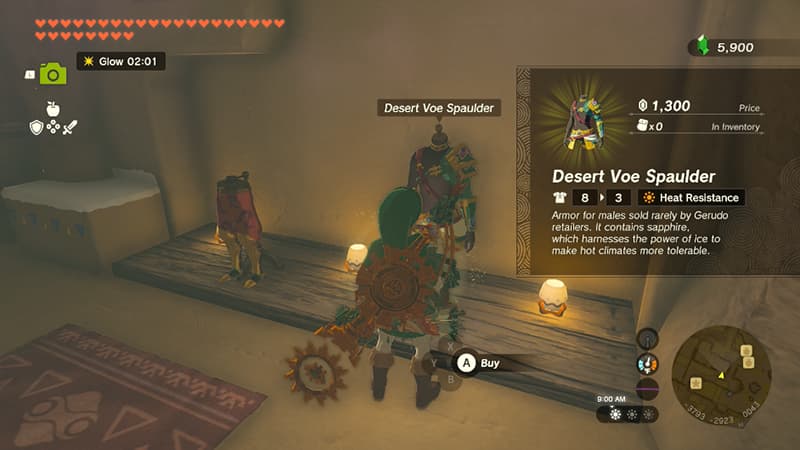 Price of the Desert Voe Spaulder in Tears of the Kingdom