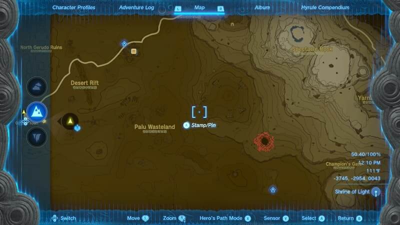 Where are the East Gerudo Ruins in Tears of the Kingdom