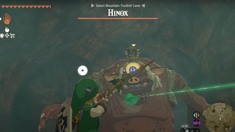 The Satori Mountain Crystal Hinox Boss Battle