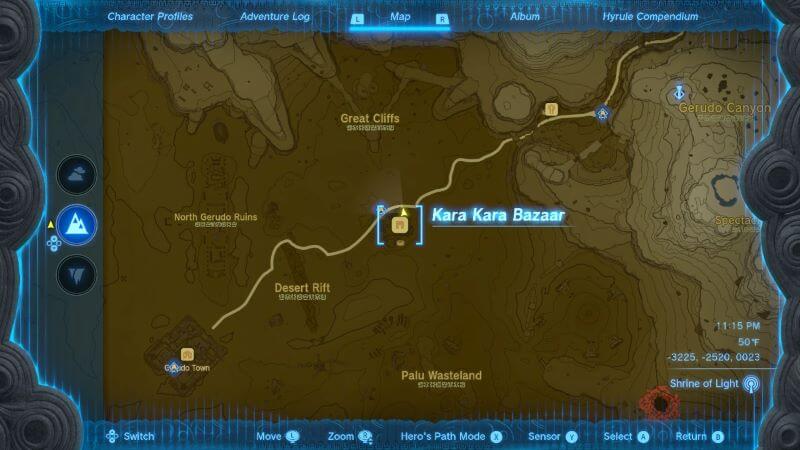 Map to help you start quest