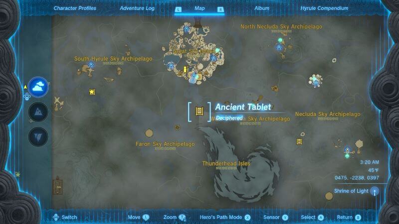 Where to find the Faron ancient tablet