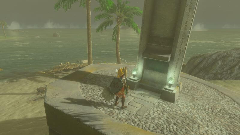 Follow the Ancient Hyrulean tablet to the surface