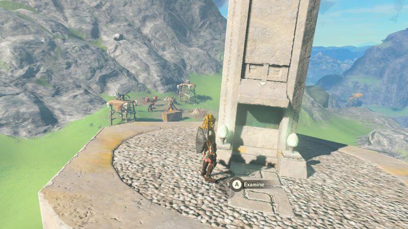 Follow the ancient Hyrulean tablet to the surface to take a picture of it