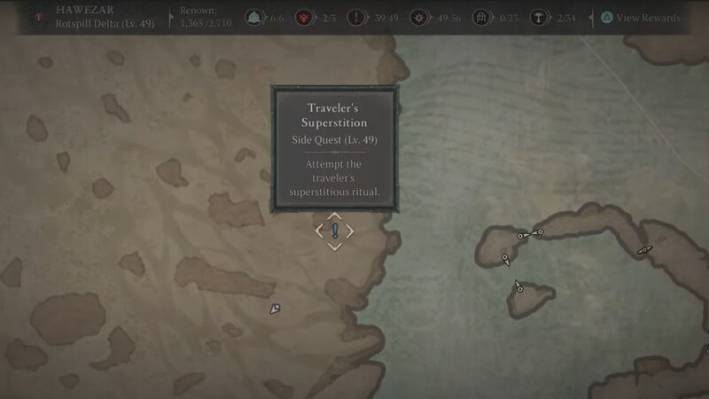 Traveler’s Superstition Location