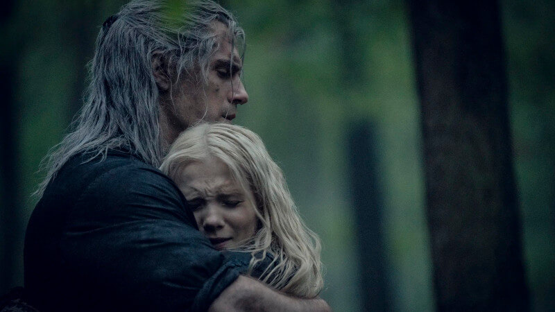 Geralt and Ciri meet for the first time at the end of season 1