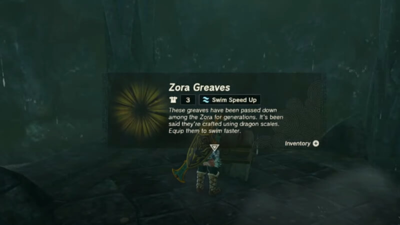 Zora Greaves in Zelda tears of the kingdom