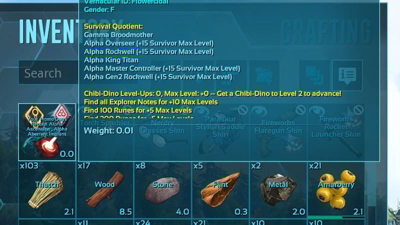 Ark Survival Evolved Ascension Specimen Implant