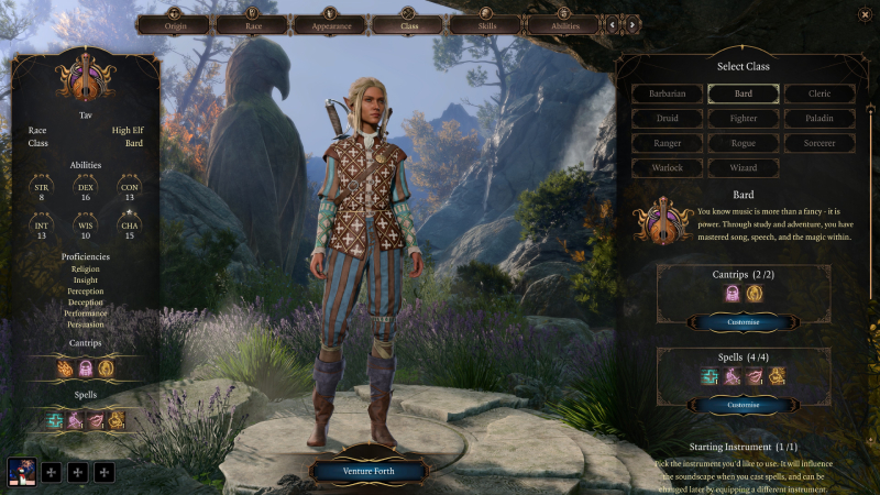 Baldur's Gate 3 Bard Tier List