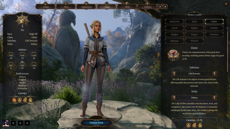 Baldur's Gate 3 Cleric Tier List