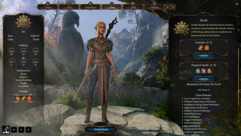 Baldur's Gate 3 Druid Class