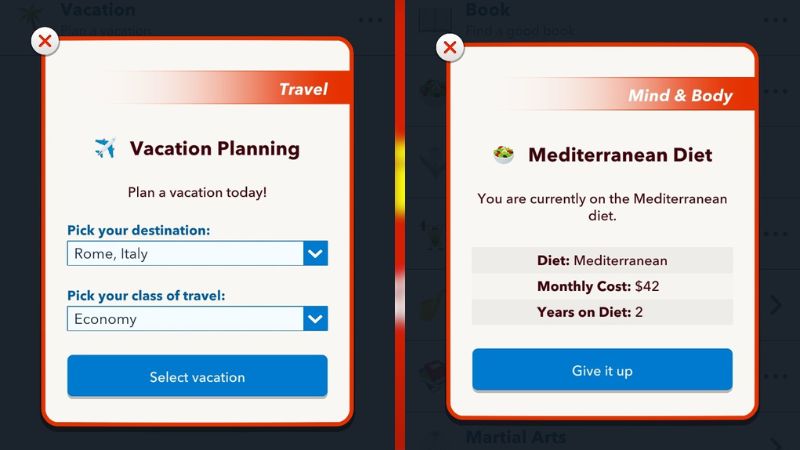 how to experience mediterranean food in italy bitlife