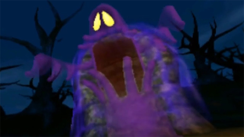 Bogmire is a scary boss in Luigi's Mansion, a horror game for kids.