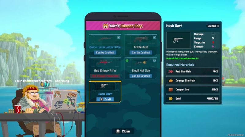 dave the diver hush dart