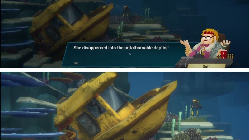 dave the diver duff shipwreck