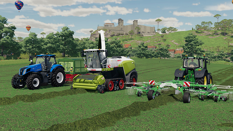 Farming Simulator is a great sim game for those who want more real farming than Disney Dreamlight Valley.