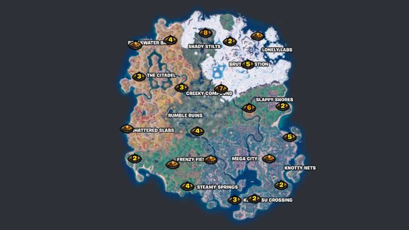 campfire locations fortnite chapter 4 season 3