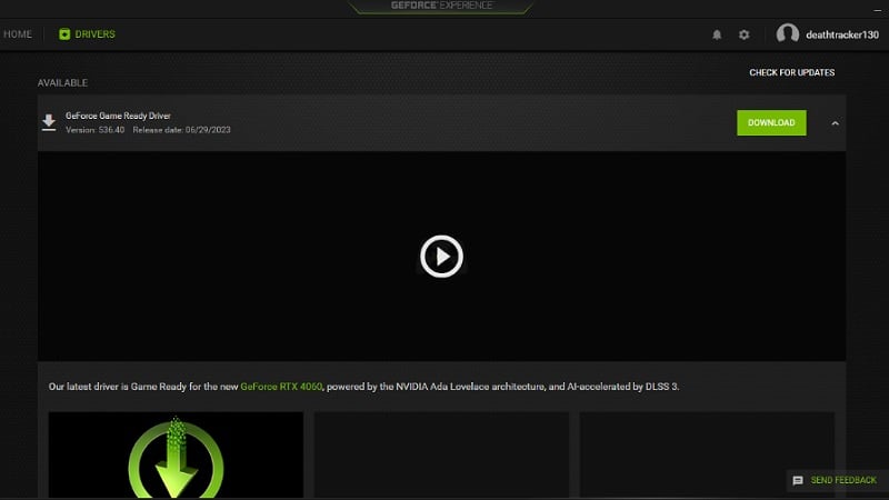 Nvidia Graphic Drivers Update