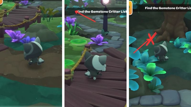 seaside critter list location