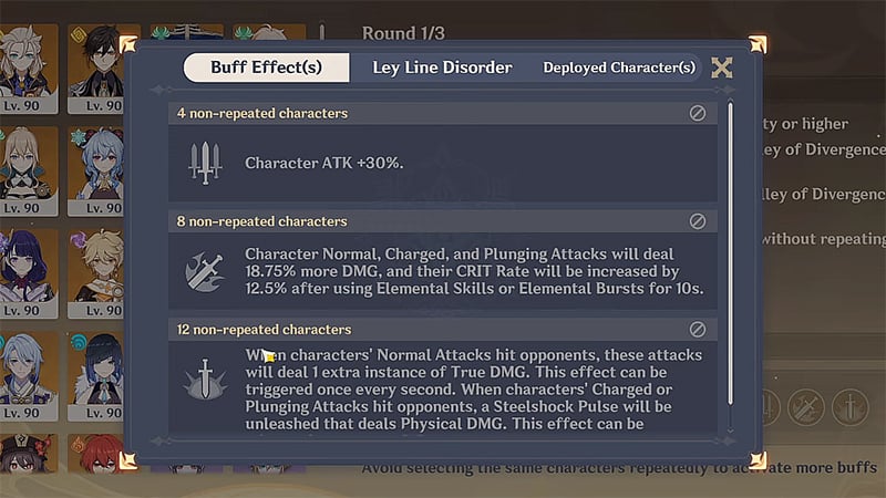 Perilous Expedition Event Buffs