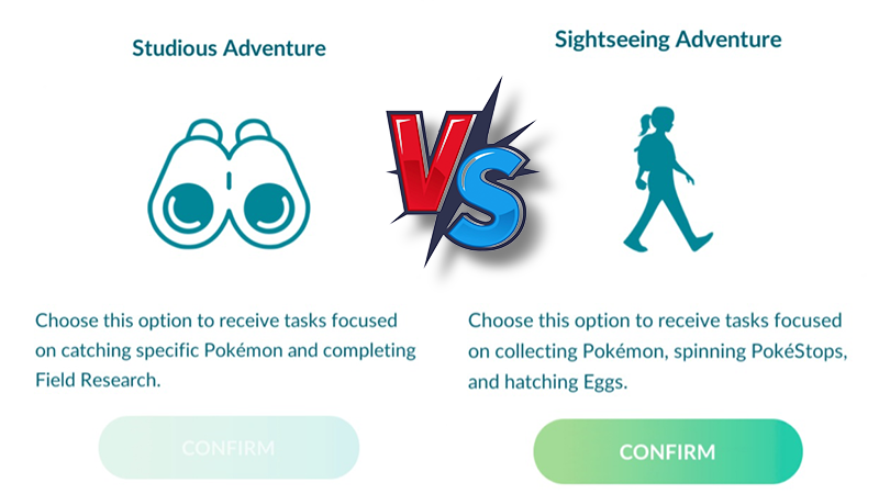 Pokemon Go Adventures Near and Far Choosing a Path