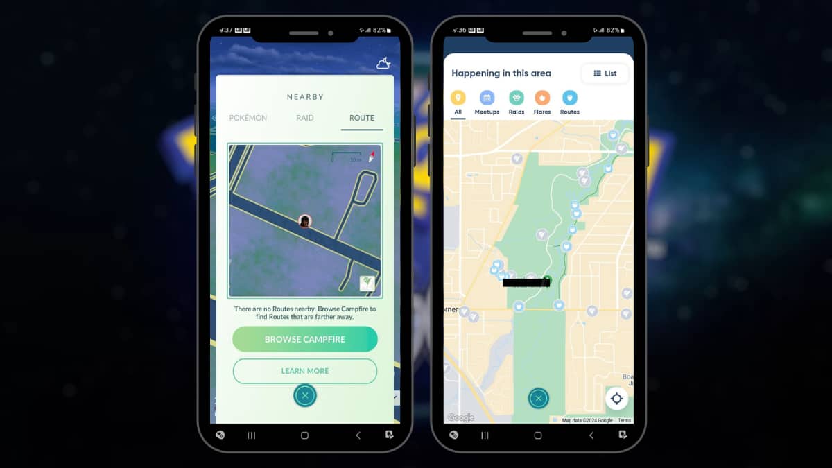 how to start a route in pokemon go