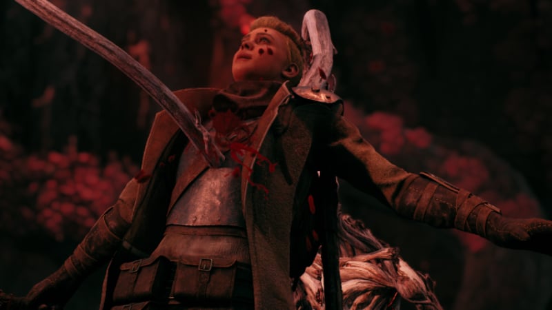 The player's character is attacked by an enemy in Remnant 2, stirring player speculation about future armor improvements