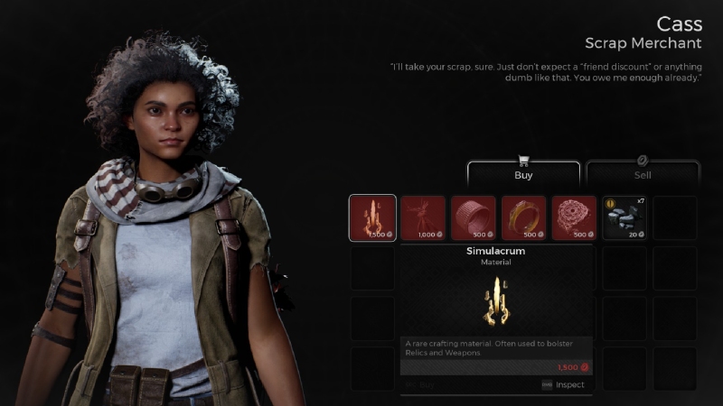 Buy in Remnant 2 Simulacrum