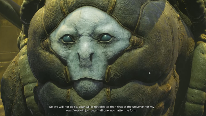 Tal'Ratha speaking to the player.