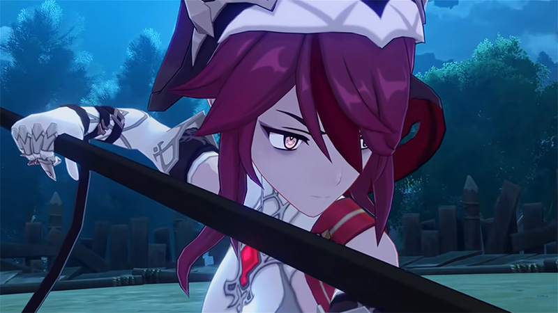 Rosaria, one of the least played Genshin Impact characters.