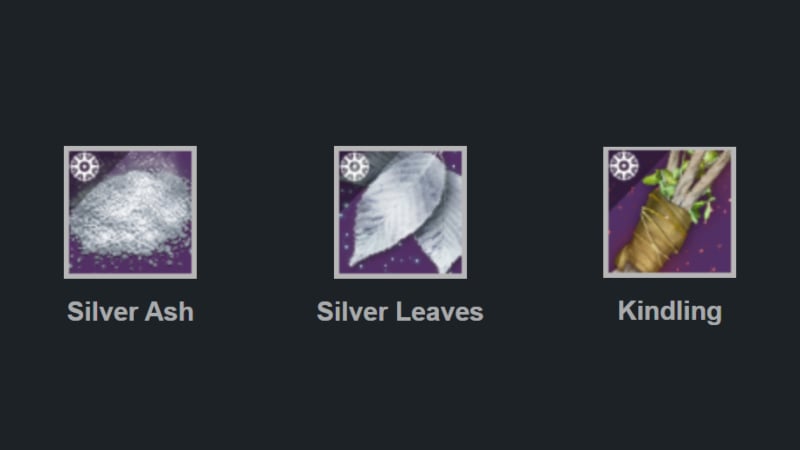 Silver Leaves, Silver Ash, and Kindling in Destiny 2 Solstice 2023.