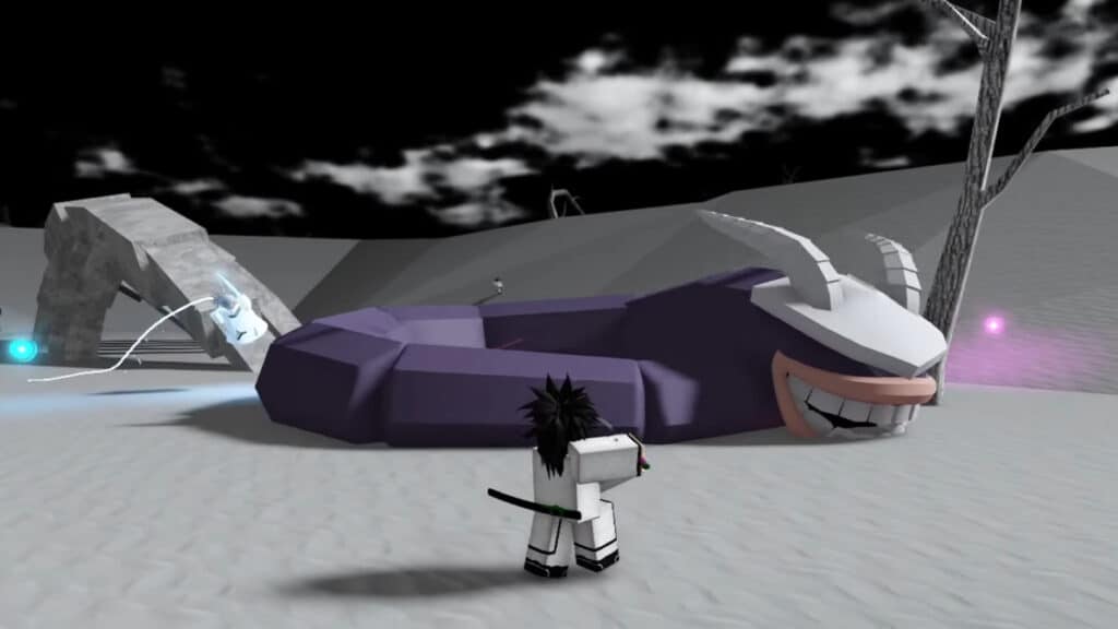 Players fight the Bawabawa boss in Type Soul to get a Soul Ticket