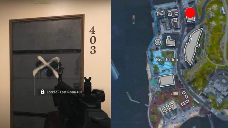  Ashika Island Hotel Lost Room 403 Key Map Location In DMZ