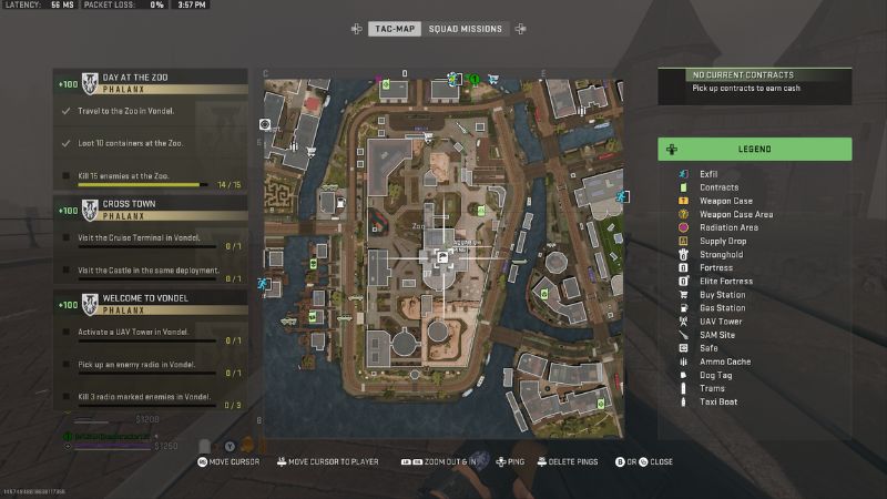 The Aquarium Key Map Location in DMZ