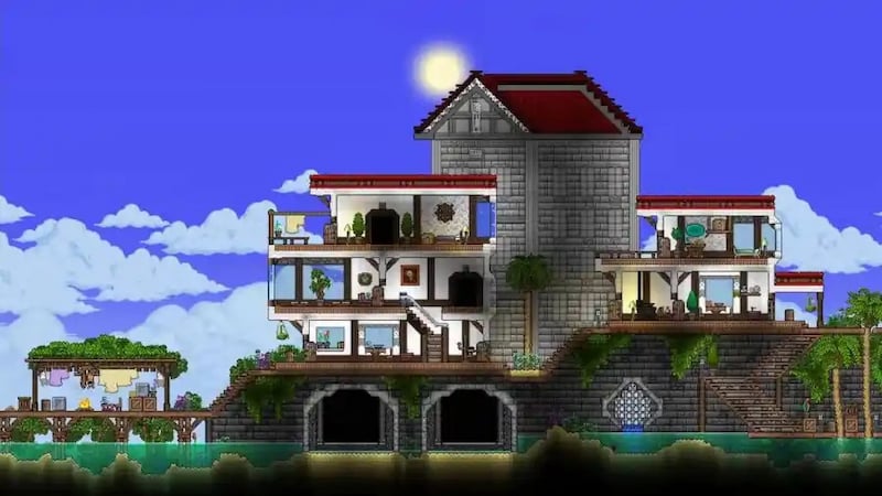 build stairs terraria