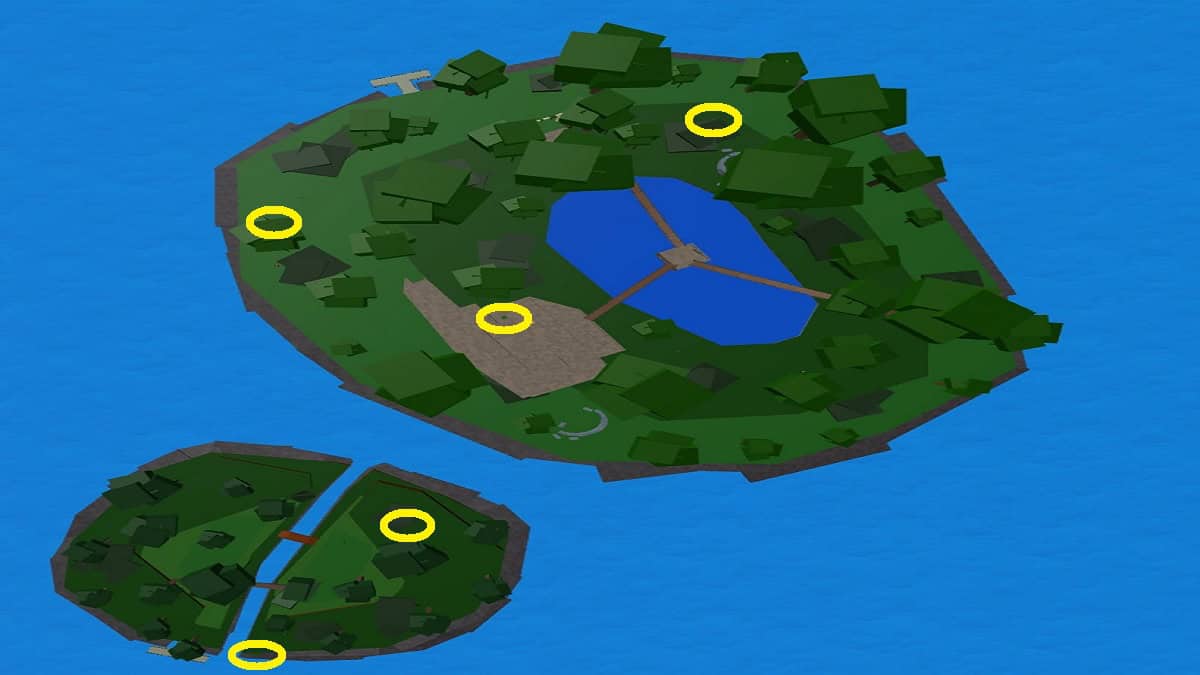 the location of every button for saber puzzle in blox fruits